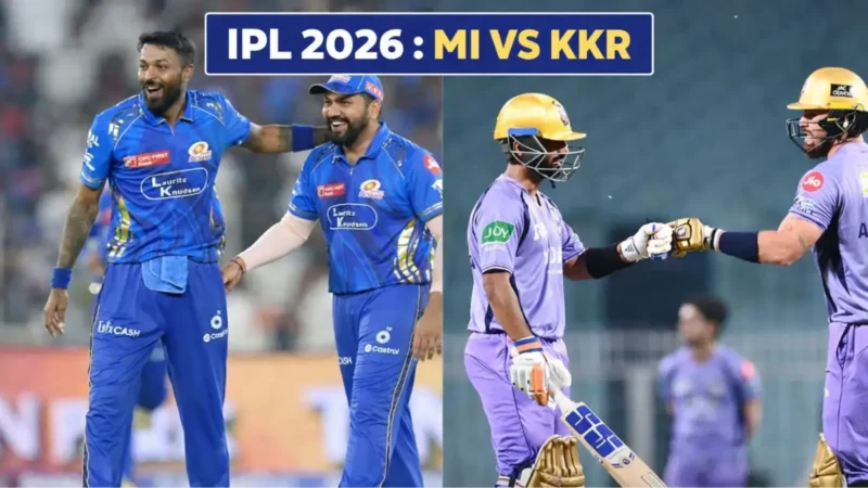 IPL 2026: MI vs KKR Match 2 — Playing 11, Pitch Report IPL 2026: MI vs KKR Match 2 — Playing 11, Pitch Report